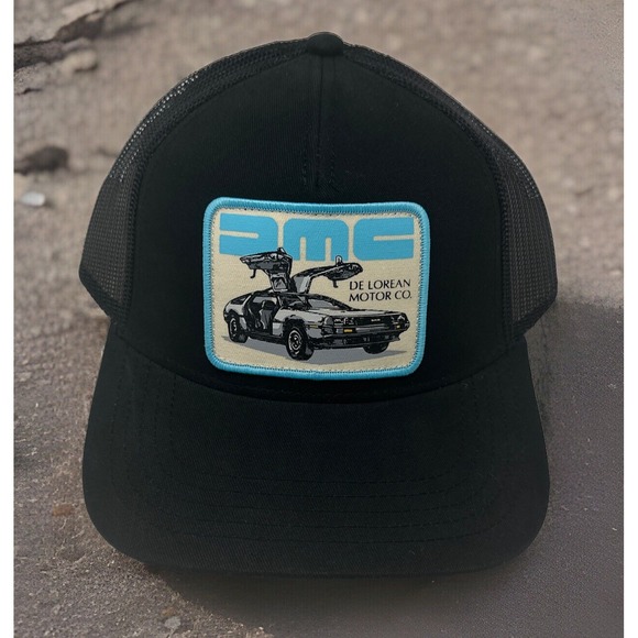 American Needle x DMC De Lorean Motor Co. SnapBack Cap Valin Patch Trucker Hat - Picture 1 of 6